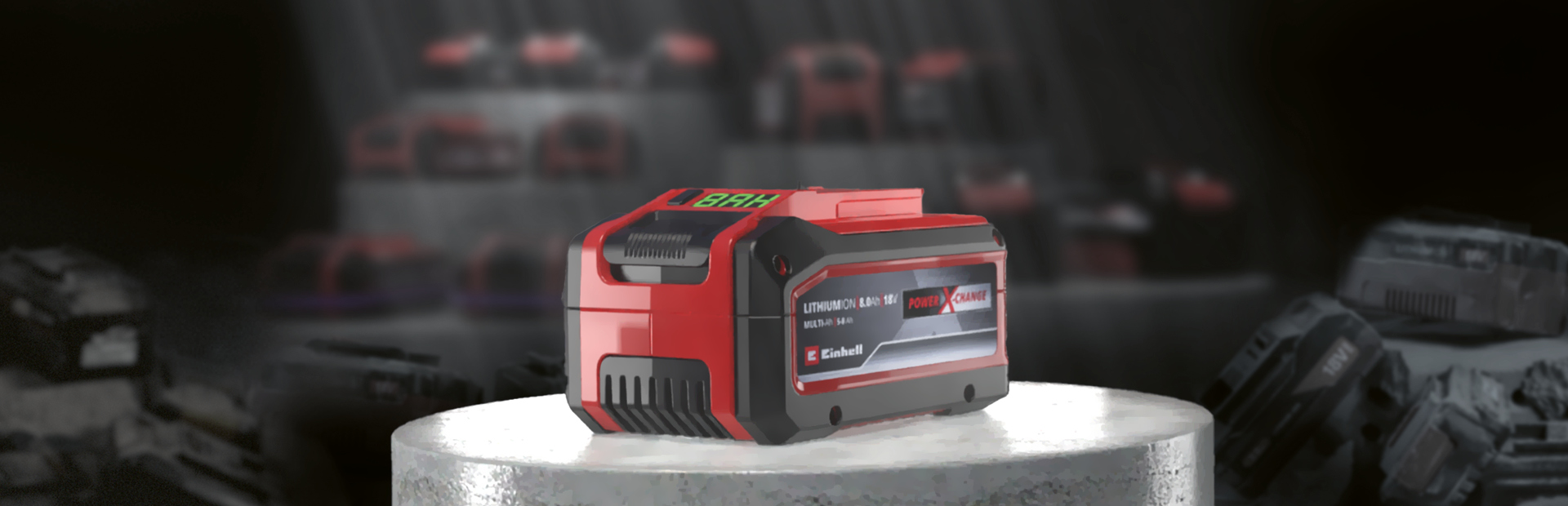 Illustration d'une batterie Einhell originale et de batteries contrefaites